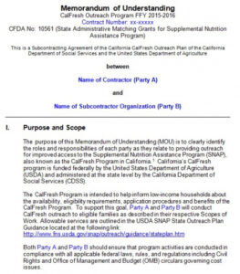 Best Binding Memorandum Of Understanding Template  Example