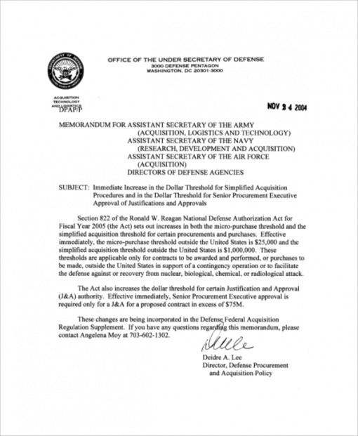 army memo template ms word