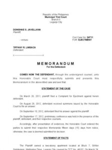 Free Law Office Memorandum Template Word