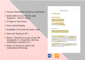 Free Meeting Memorandum Template Pdf Example