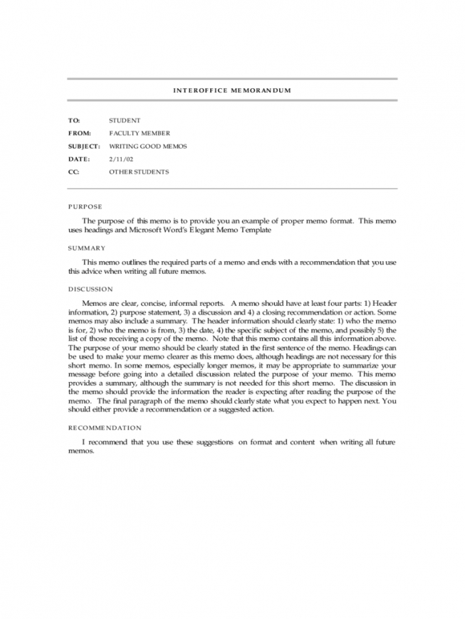 Interoffice Memorandum Template Tacitproject