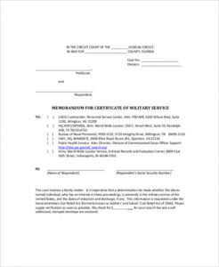 Military Memorandum Of Understanding Template Excel Example