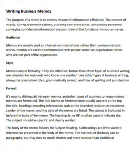 Printable Decision Memorandum Template Word Example