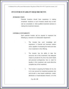 Printable Real Estate Private Placement Memorandum Template Word Sample