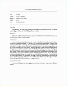 Professional Confidential Memorandum Template  Example