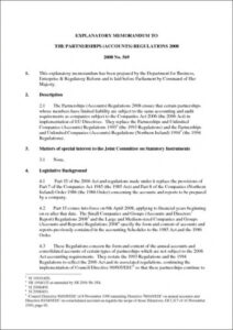 Professional Explanatory Memorandum Template Doc