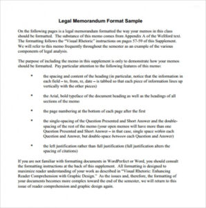 Standard Memorandum Template Excel Sample