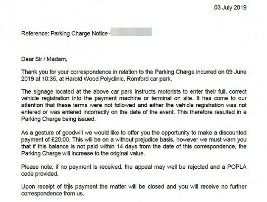 Best Appeal Parking Notice Template Pdf Example