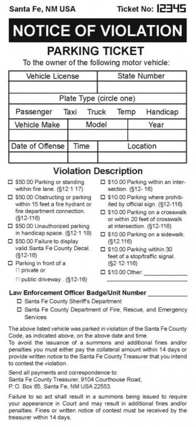 Best Appeal Parking Notice Template Tacitproject