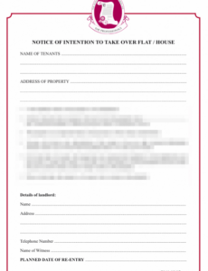 Best Property Abandonment Notice Template Excel Example