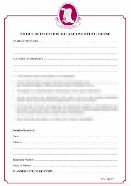 Best Property Abandonment Notice Template Excel Example