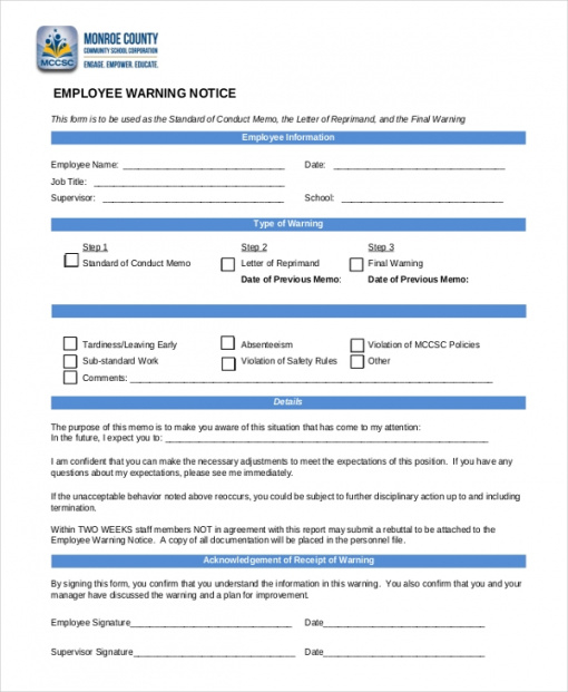 Best Safety Violation Notice Template Word Sample - Tacitproject