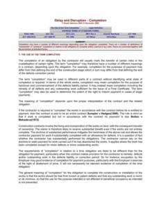 Costum Jct Delay Notice Template  Example