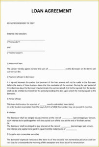 Costum Loan Repayment Notice Template Excel