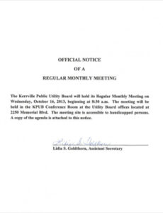 Costum Meeting Cancellation Notice Template Pdf Sample