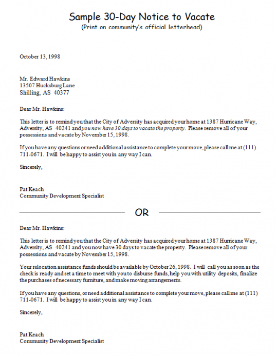 Costum Out Of Service Notice Template Excel
