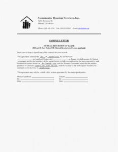 Editable 30 Day Written Notice To Vacate Template Doc Example