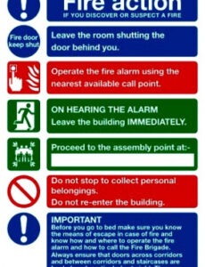 Editable Fire Instruction Notice Template Pdf Sample