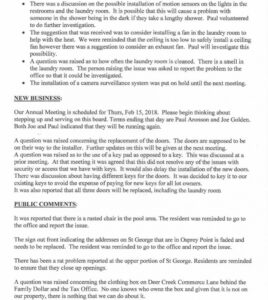 Editable Hoa Annual Meeting Notice Template Pdf Example