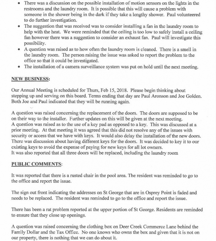 Hoa Annual Meeting Notice Template