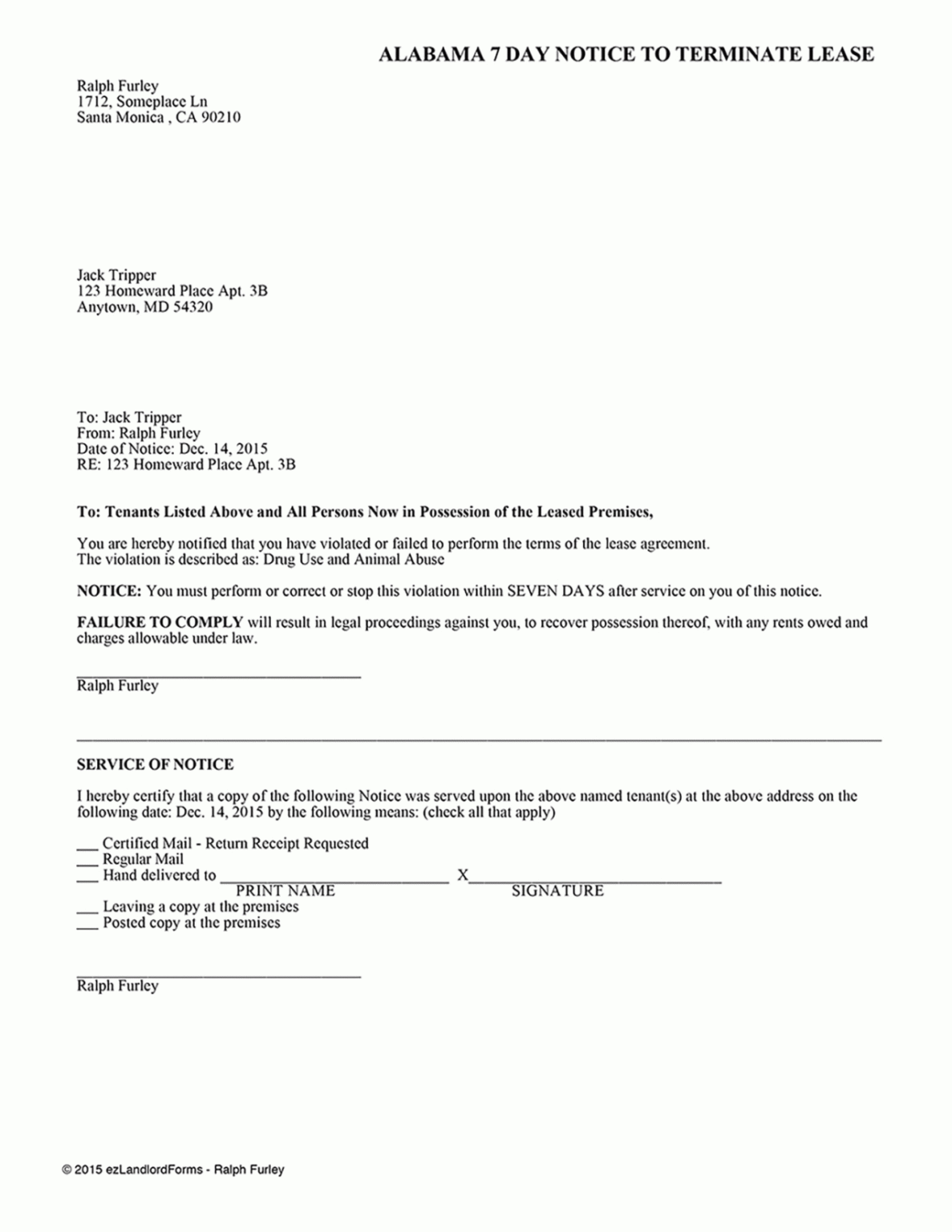 lease cancellation notice template