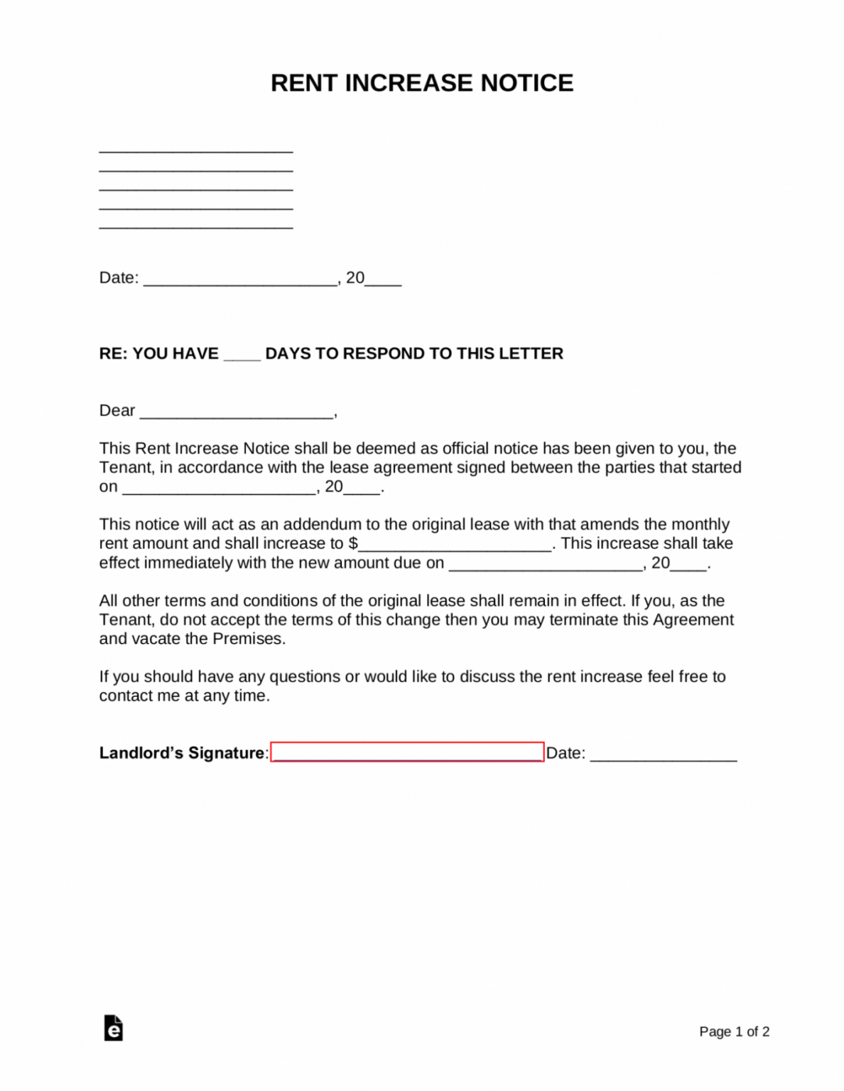 assignment lease notice