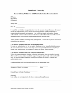 Free School Withdrawal Notice Template