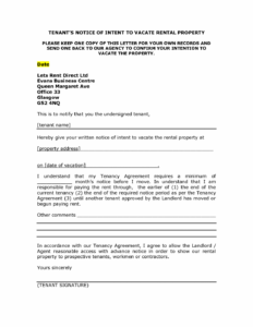 Landlord Repair Notice To Tenant Template Word Example