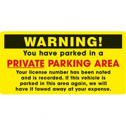 Printable Unauthorized Parking Notice Template Pdf