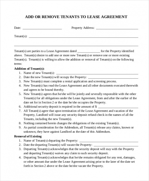 Professional Contract Modification Notice Template