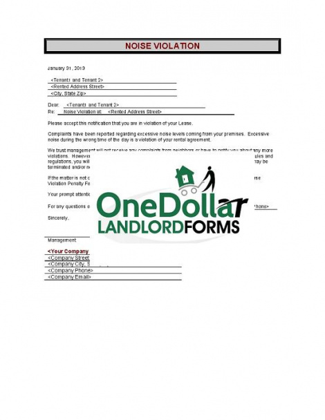 Trash Violation Letter Template Fill Out Sign Online 8386