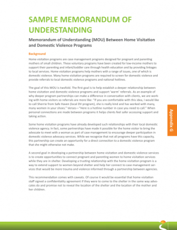 Best International Memorandum Of Understanding Template  Example