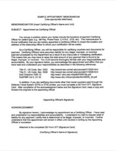 Free Ar 25 50 Memorandum Template Doc Example