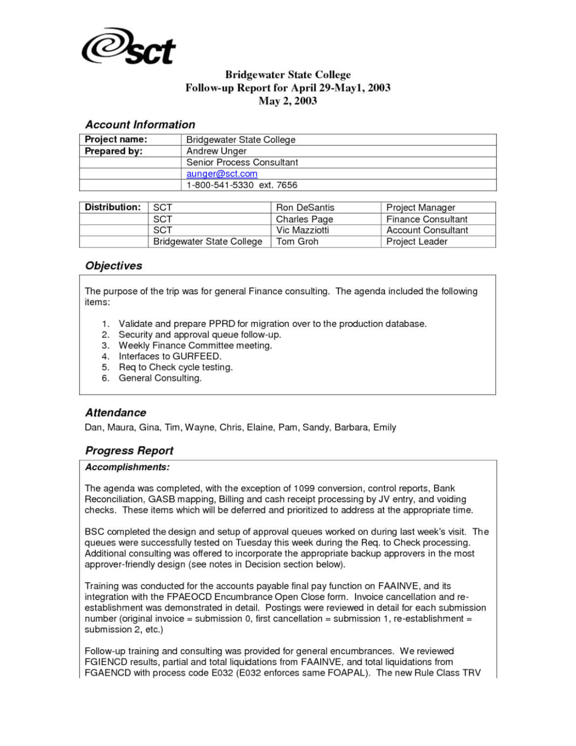 Best Business Trip Report Template Word