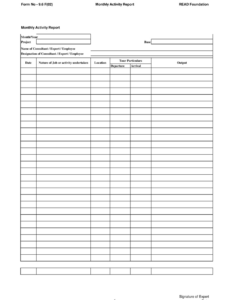 Best Consultant Monthly Report Template Excel Example