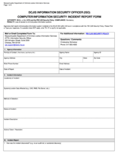 Best Cyber Incident Report Template Excel Example