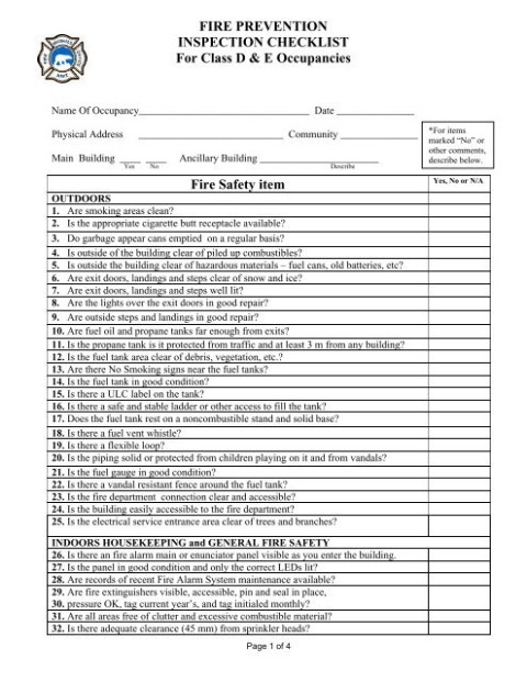Best Fire Door Inspection Report Template Doc Example