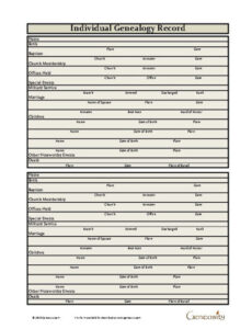 Best Genealogy Research Report Template  Sample