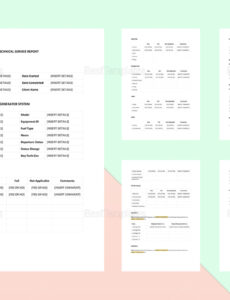 Best Technician Service Report Template Word Example