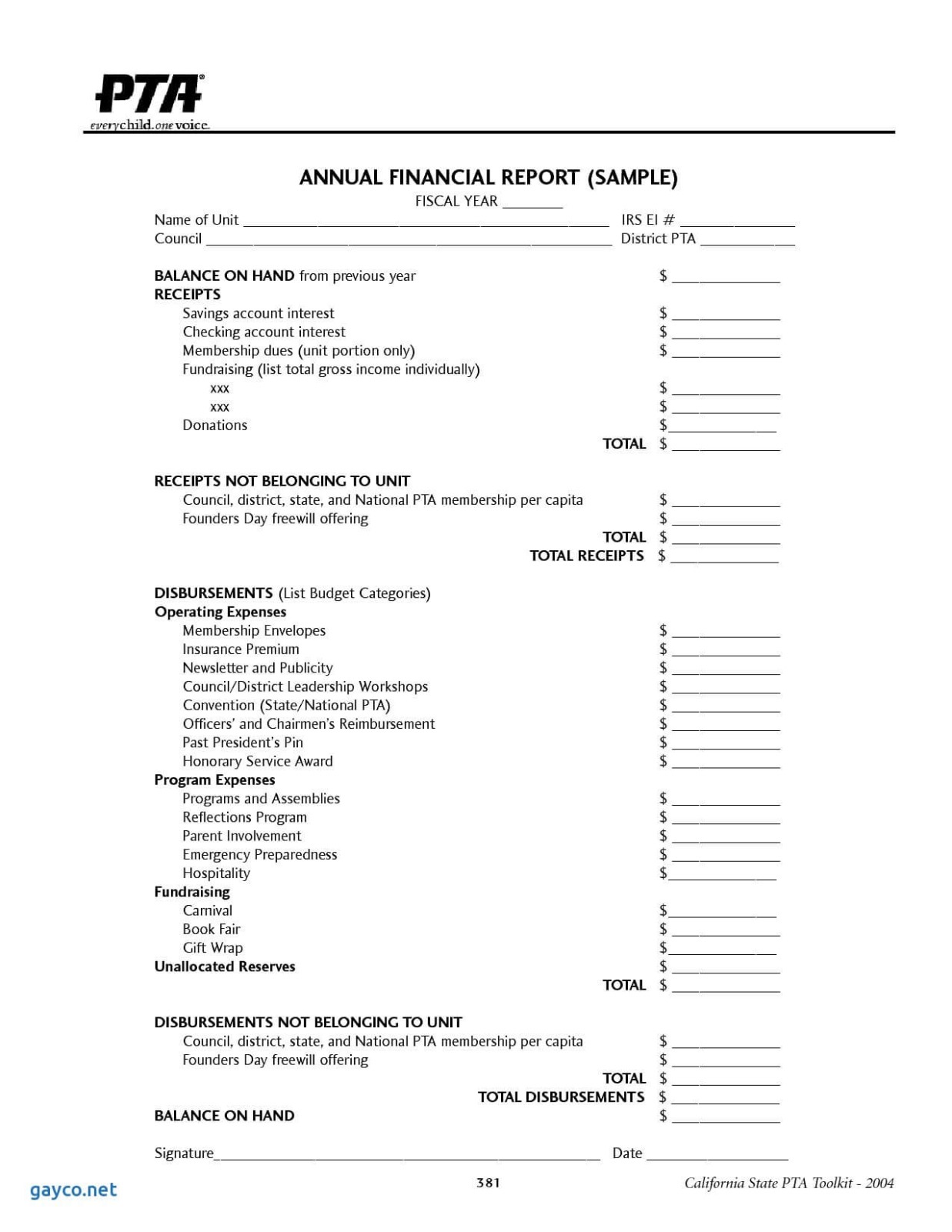 Best Treasurer Report Template Pdf Sample