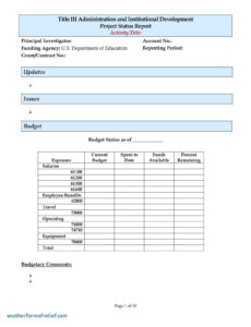 Business Trip Report Template Excel Sample