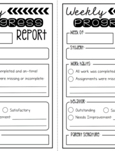 Costum Behavior Report Template Pdf