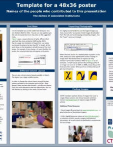 Costum Case Report Poster Presentation Template Doc Example