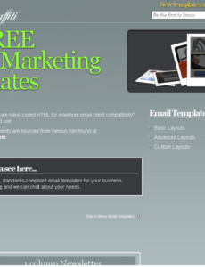 Costum Email Marketing Report Template Doc