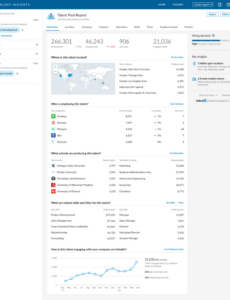 Costum Insight Report Template Excel Sample