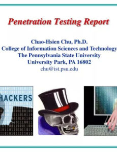 Costum Penetration Test Report Template Doc