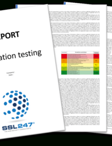 Editable Penetration Test Report Template Word