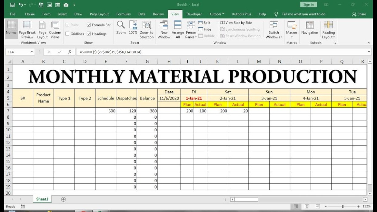 Editable Production Report Template Word Sample