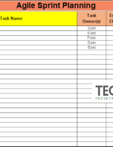 Editable Sprint Report Template