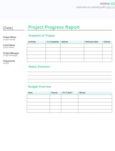 Editable Wip Report Template Doc